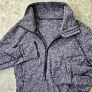 Lululemon Race Your Pace Top Womens 6 1/2 Zip Purple Performance Stretch Running